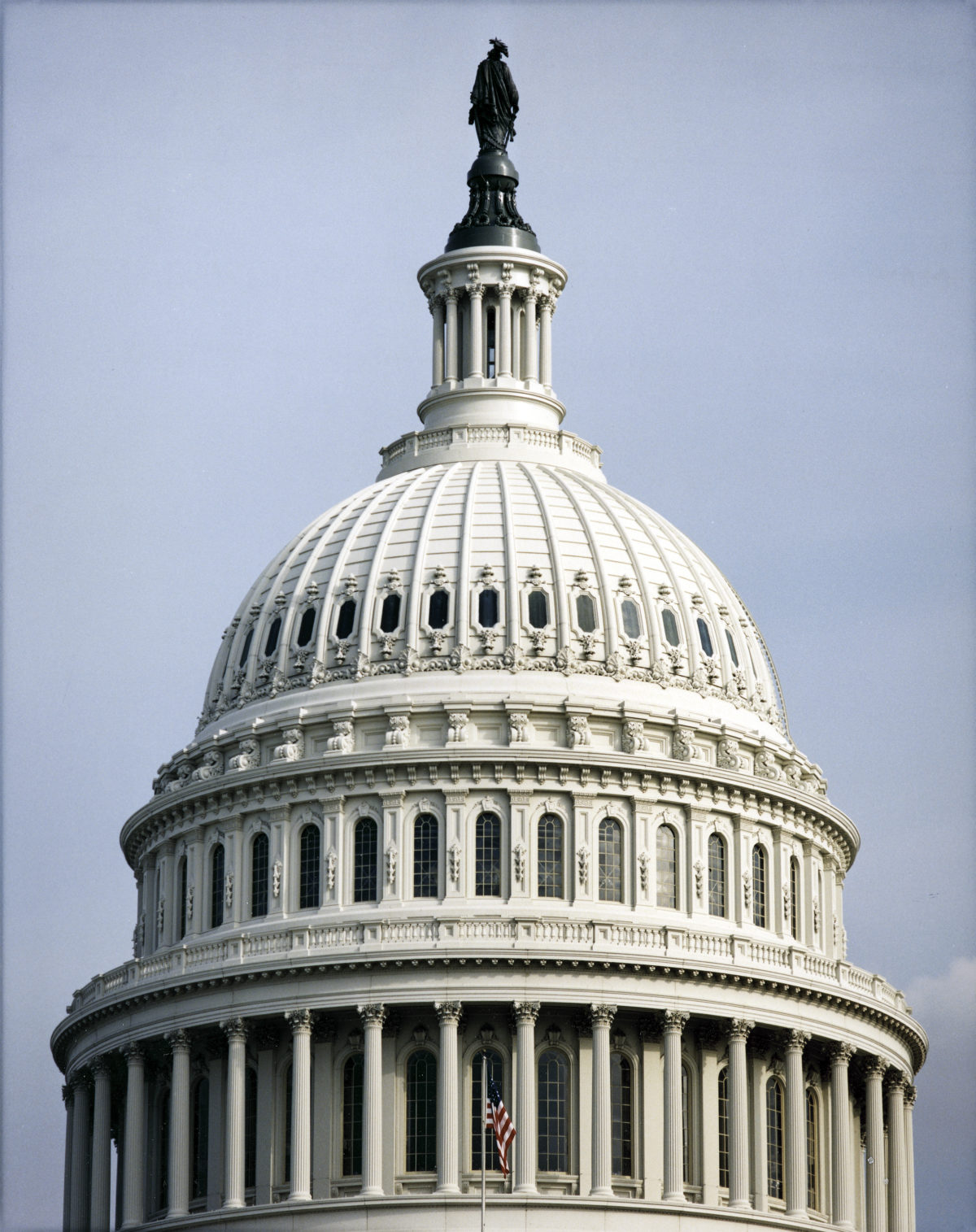 The dome of the US Capitol Building