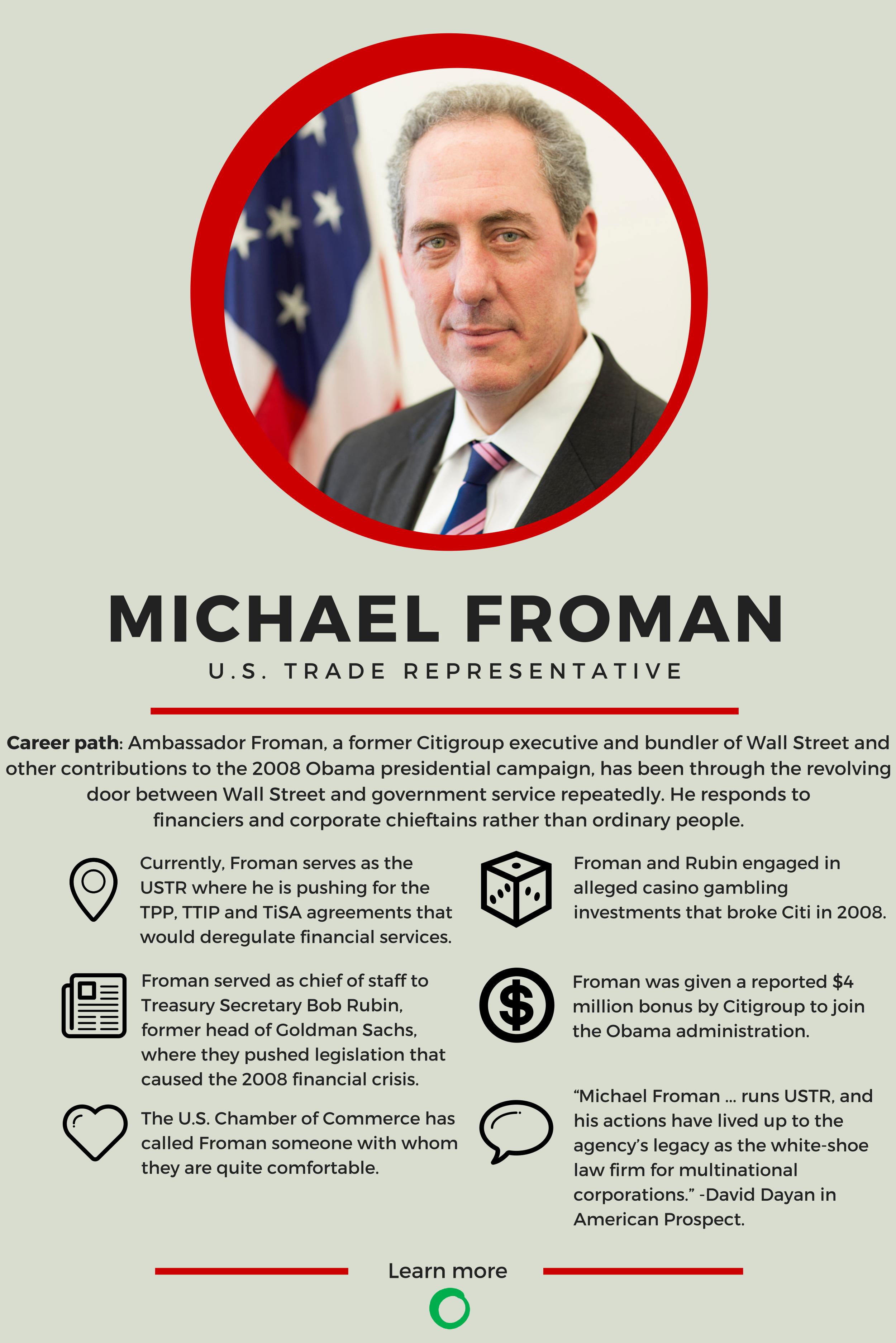 Michael Froman stats card