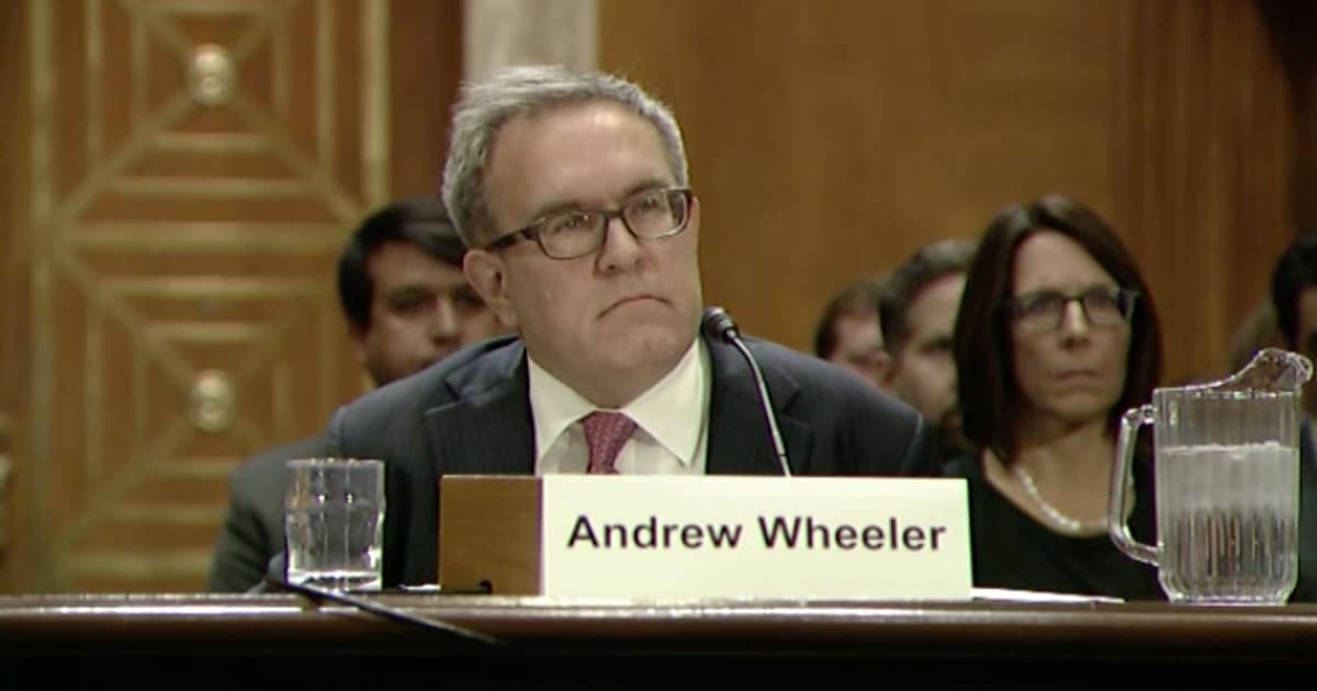 Three things to know about Andrew Wheeler and the company he keeps