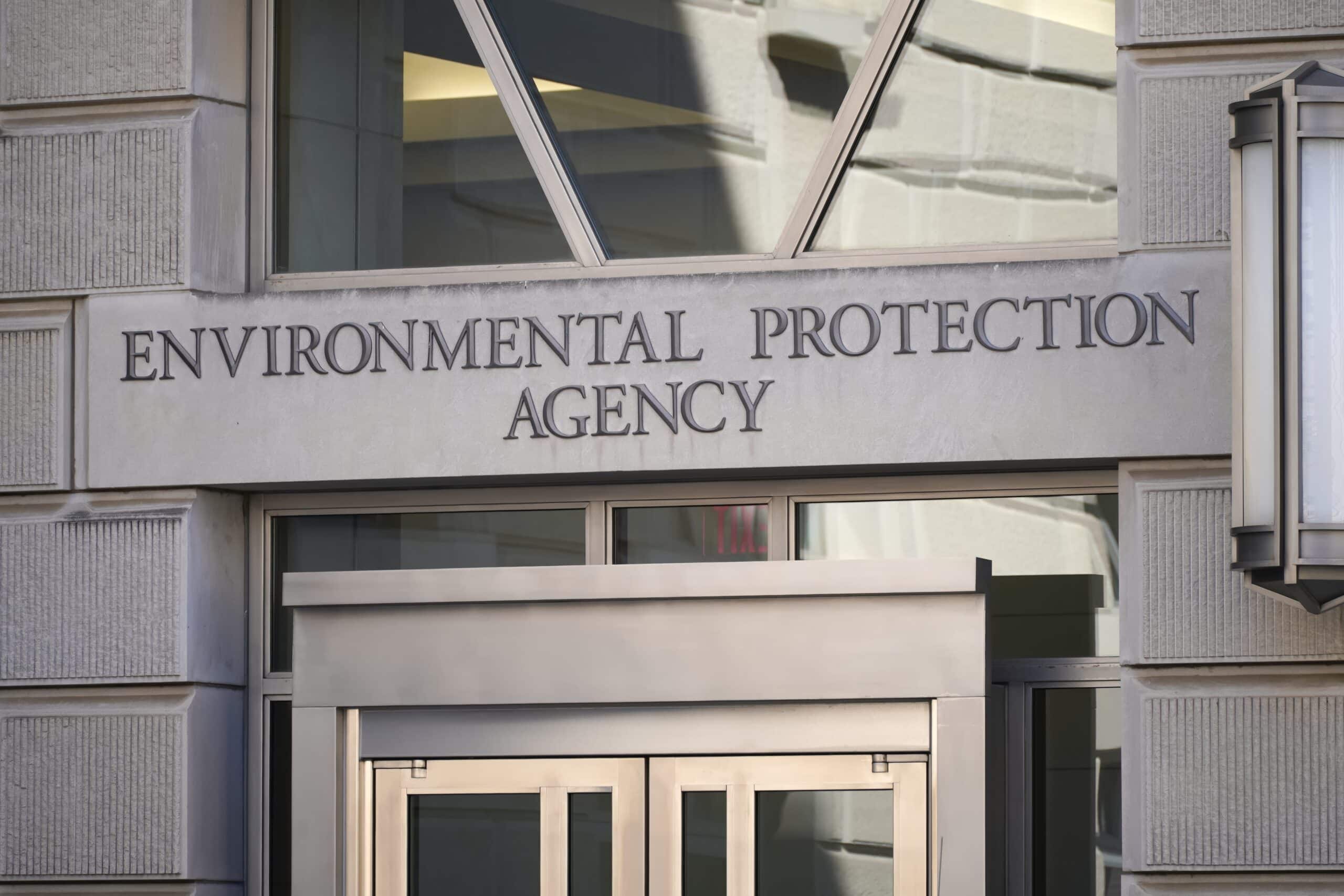 May contain signage that reads "ENVIRONMENTAL PROTECTION AGENCY".