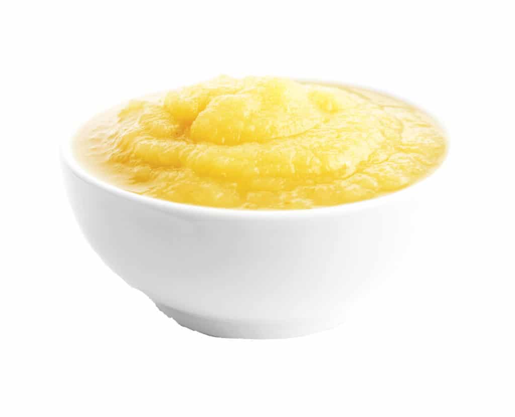 colore applesauce white background