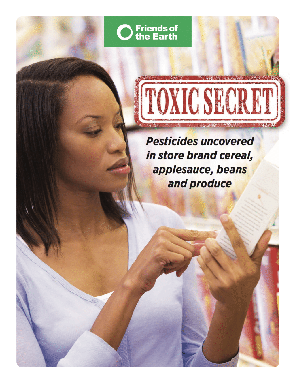 food testing report cover