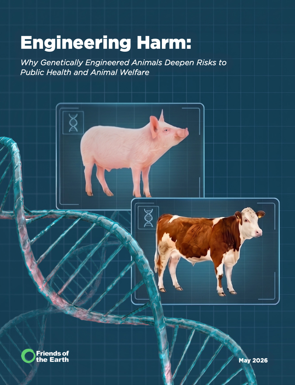 May contain a pig and a cow in DNA graphics.
