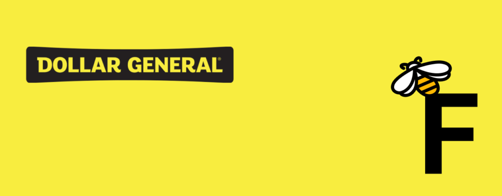 Dollar General's Bee-friendliness Grade: F