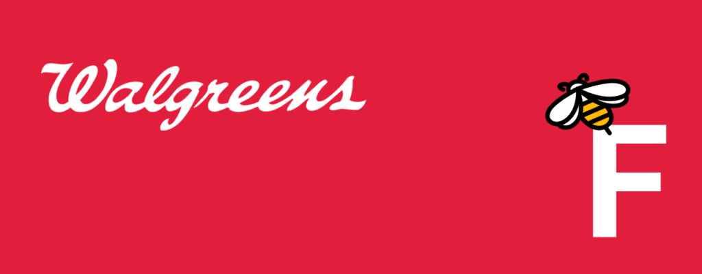 Walgreens Bee-friendliness Grade: F