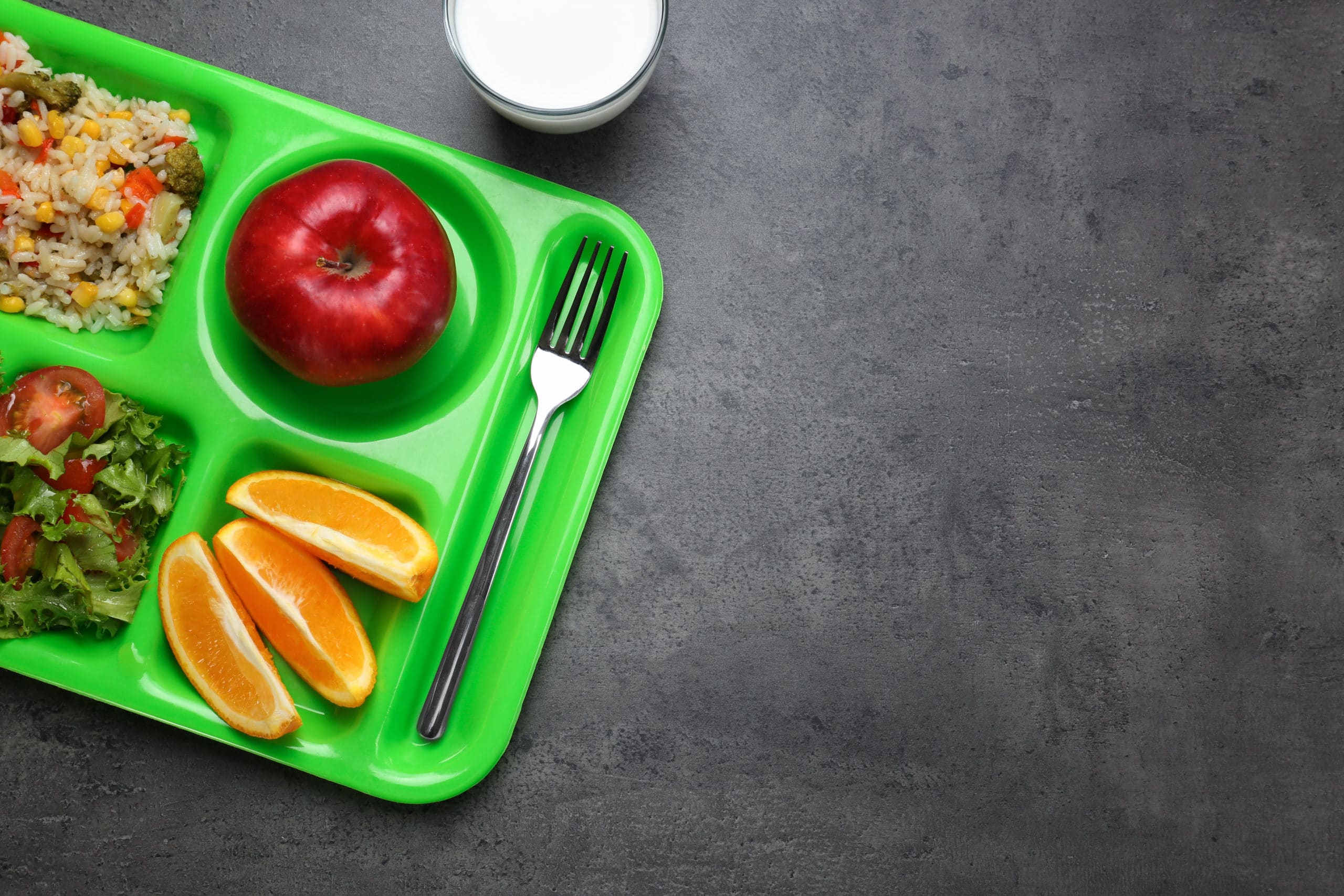 school lunch tray