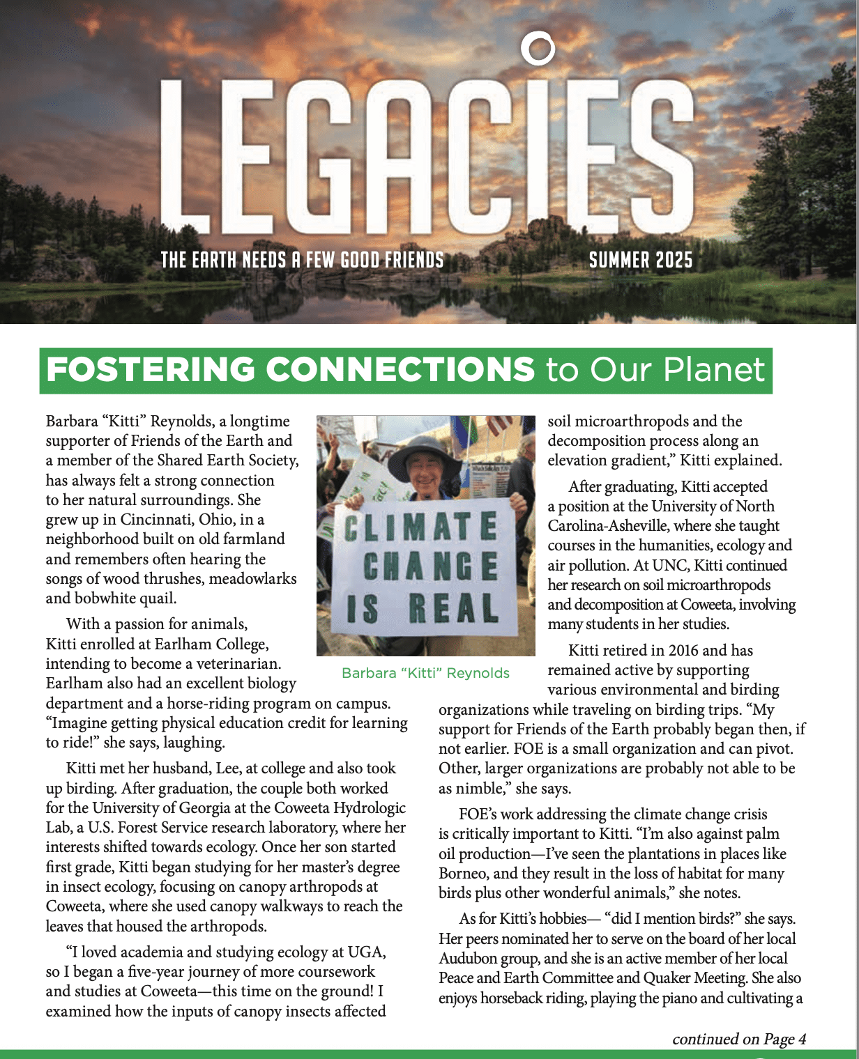 Legacies Newsletter: Summer 2025