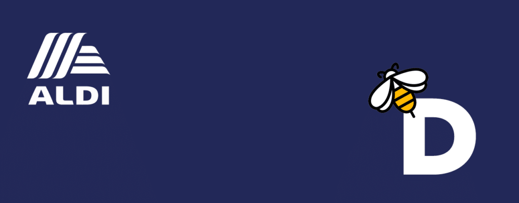 May contain the Aldi logo and a bee next to the letter D.