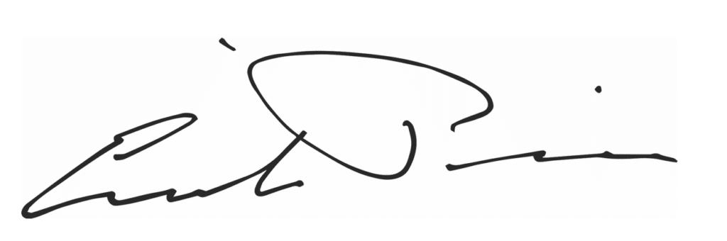 May contain a stylized signature in black ink on a white background.