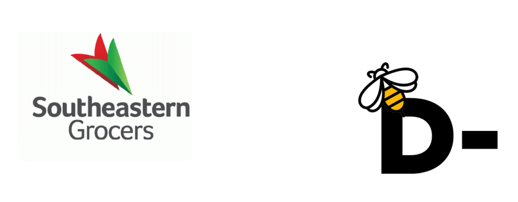 May contain two logos: Southeastern Grocers and a bee on a D.