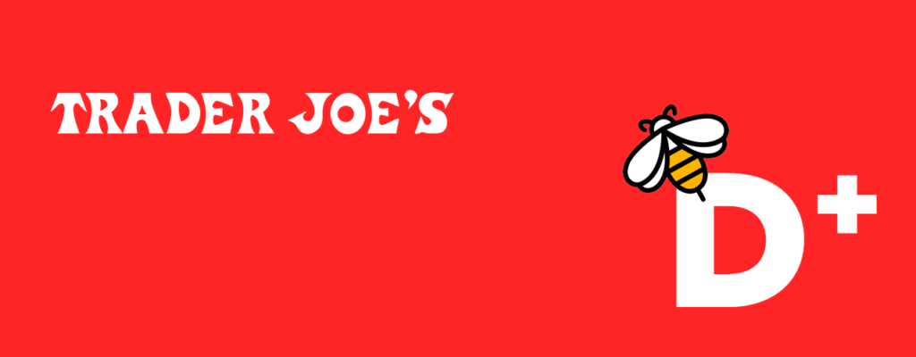 May contain text "TRADER JOE'S" and a bee with a plus sign.