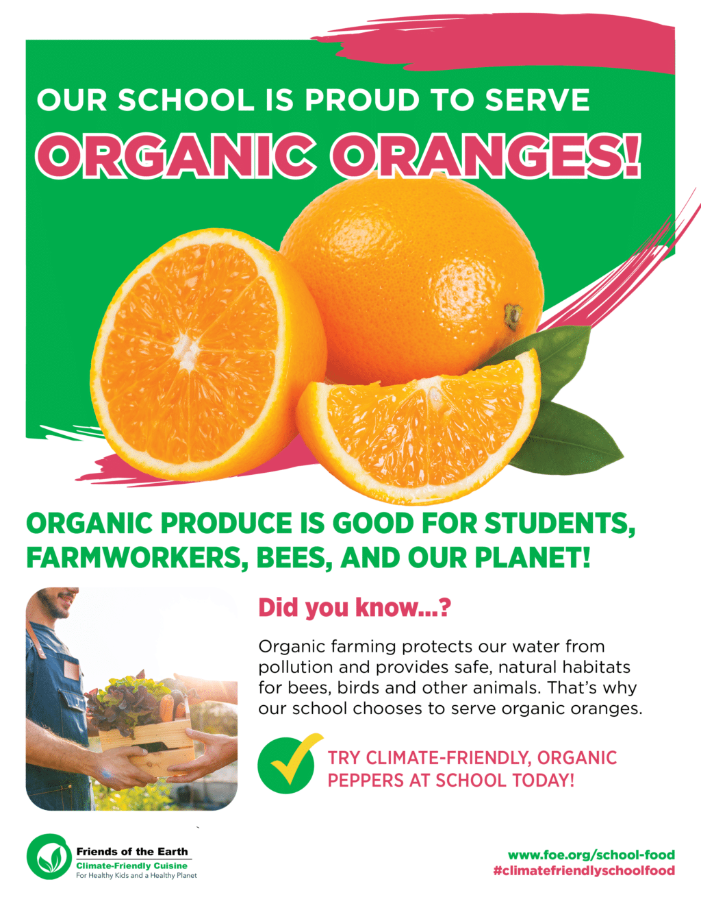 May contain a person holding a box of vegetables.