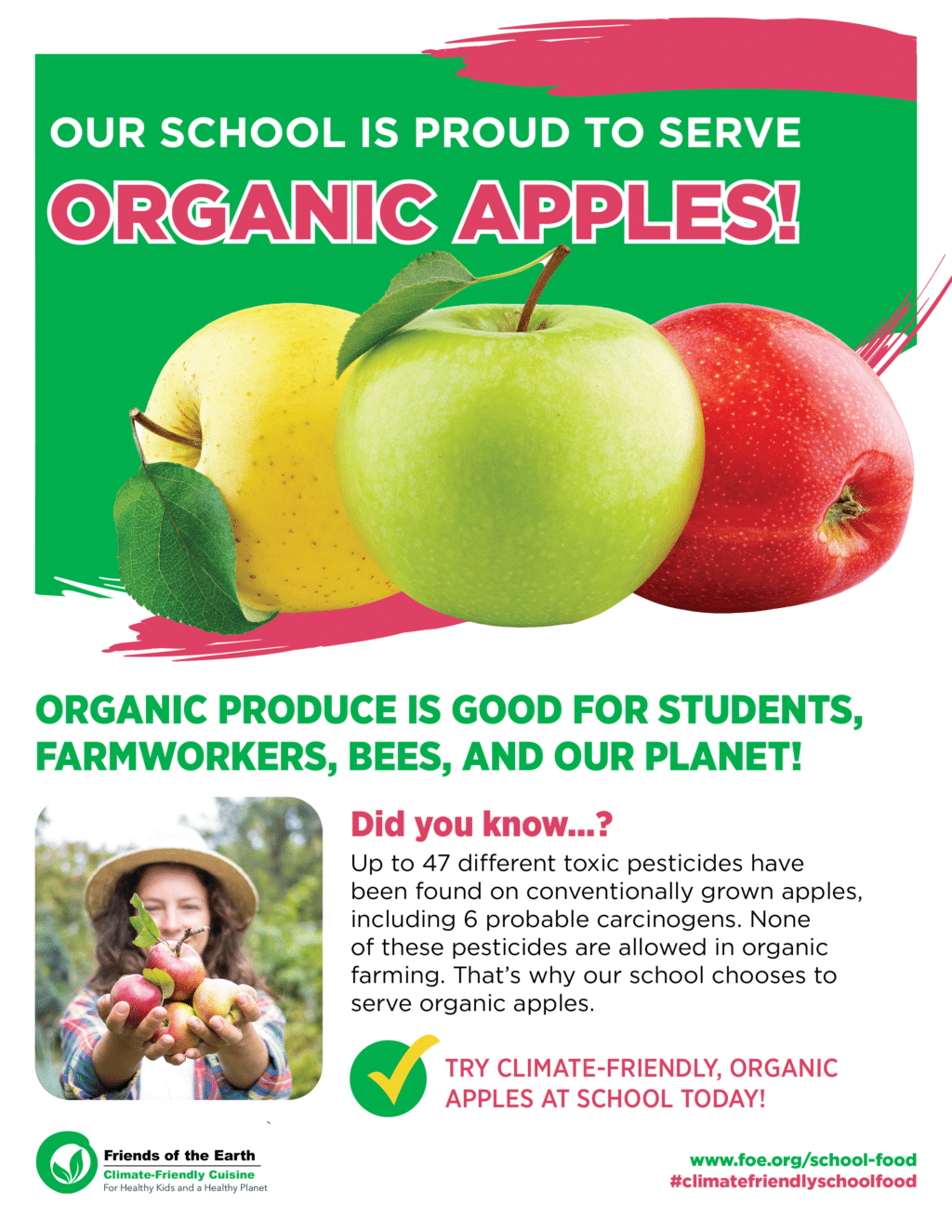 May contain three apples.