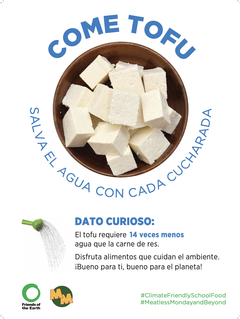 May contain a bowl of cubed tofu with text that says "Come Tofu".