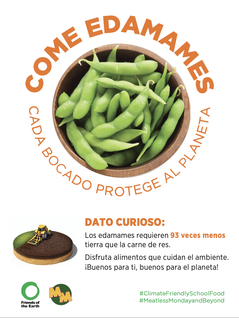 May contain a bowl of edamame, text, and a farm illustration.