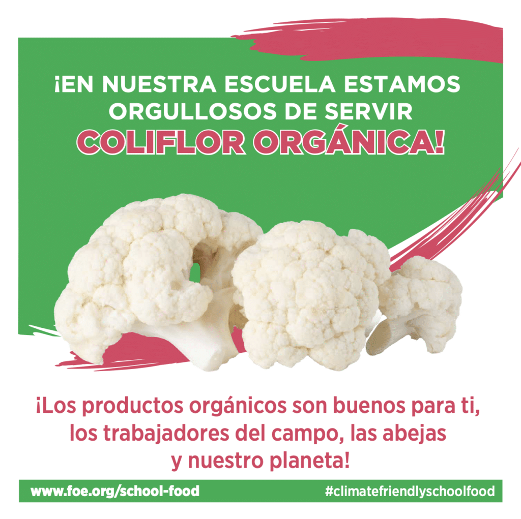 May contain a pile of cauliflower florets with text.