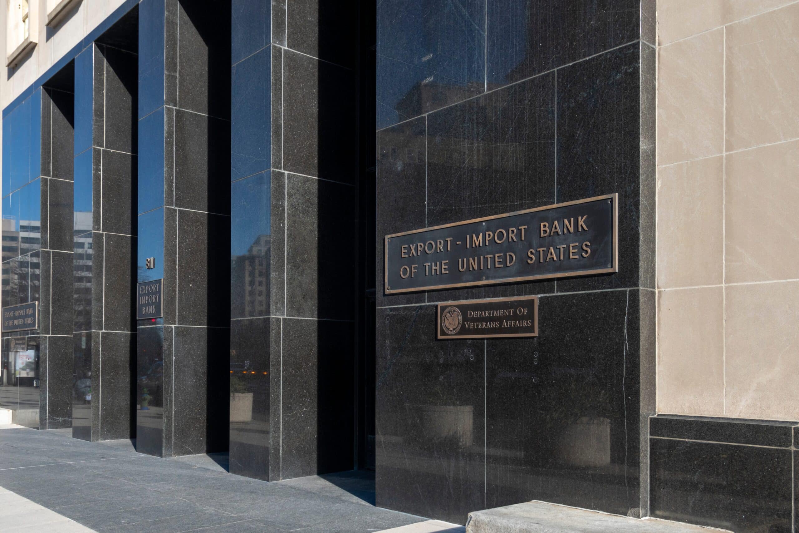 May contain two plaques: "Export-Import Bank Of The United States" and "Department Of Veterans Affairs".