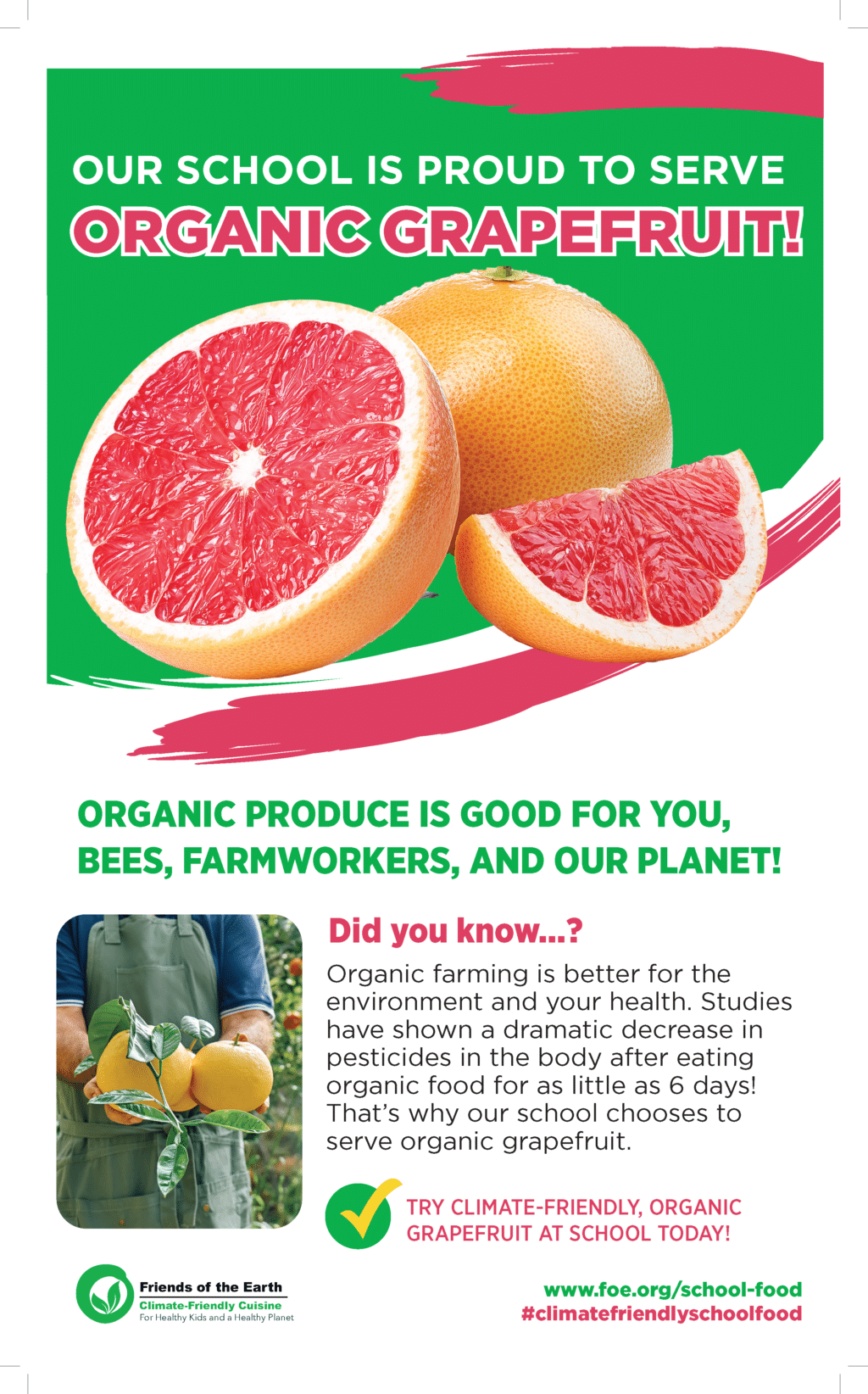 May contain two grapefruits and a slice of grapefruit.