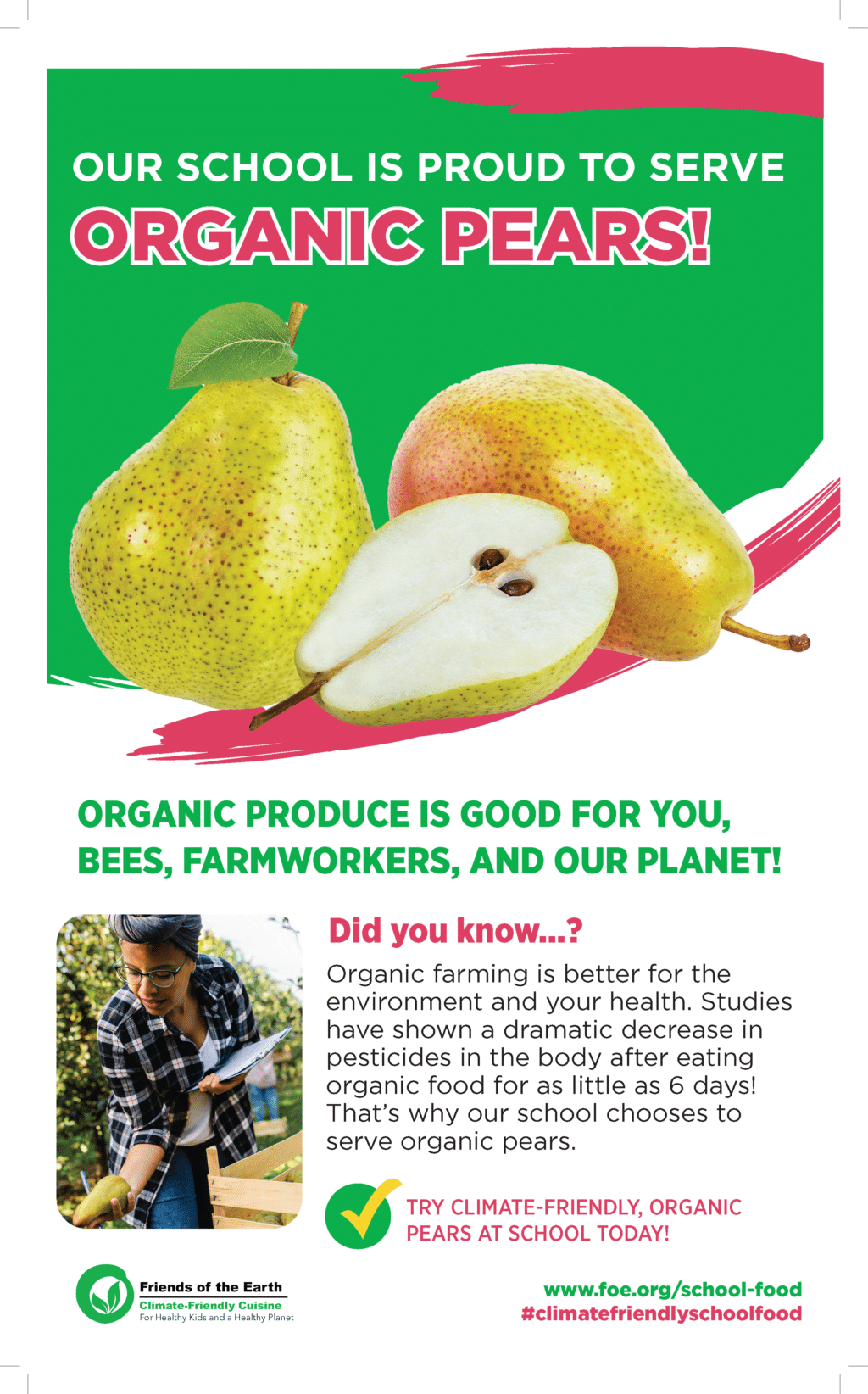 May contain three pears, one halved, and a person holding a pear.