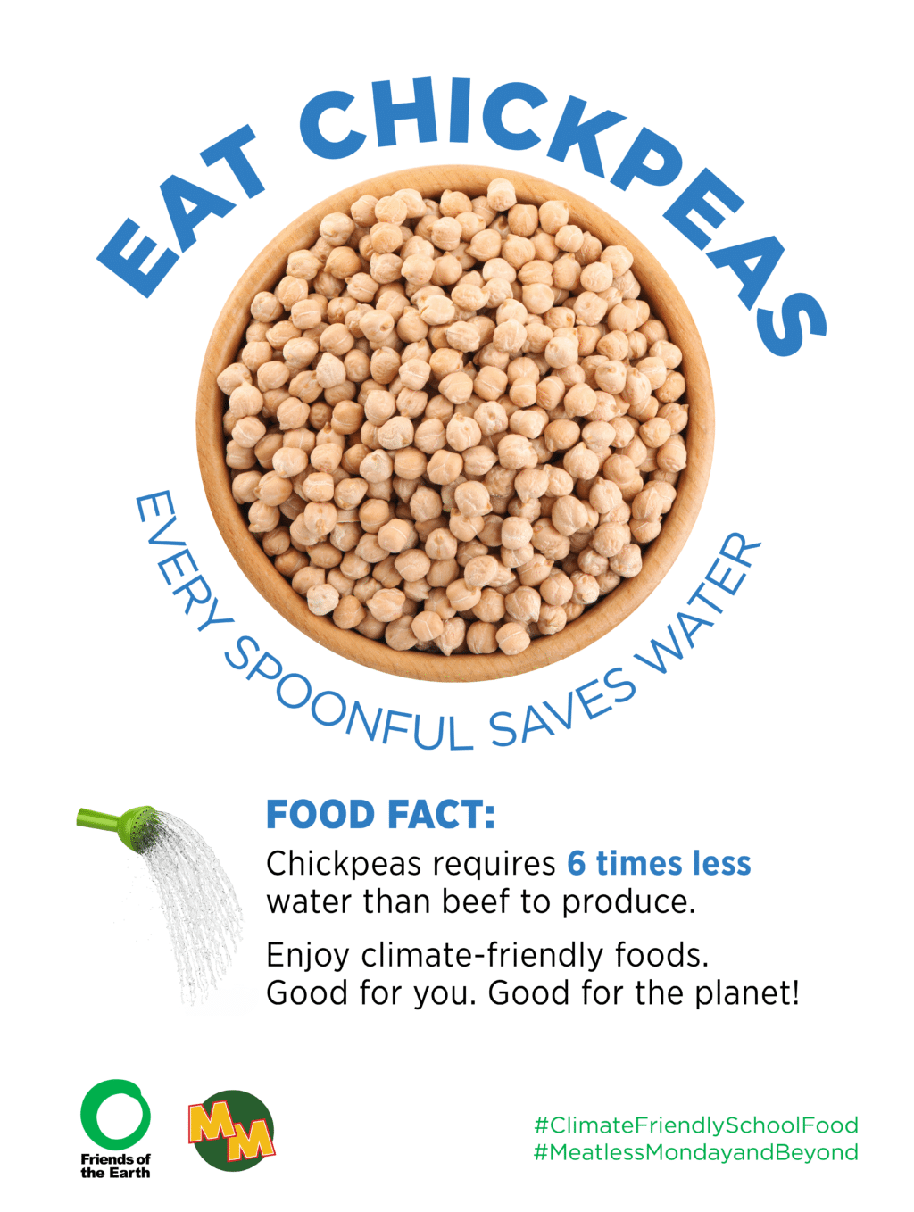 May contain text about chickpeas, a bowl of chickpeas, and a shower nozzle spraying water.
